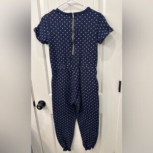 BLUSH by US ANGELS SS Fleece Jumper Sz 10/12 Navy and Gold